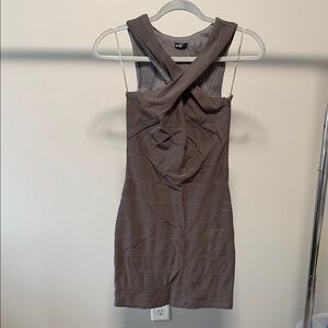 Elegant Brown Women Dress